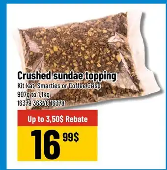 Mayrand Crushed sundae topping offer