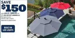 RONA 11' LED OFFSET UMBRELLA offer