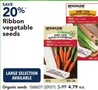 RONA Ribbon vegetable seeds Organic seeds offer