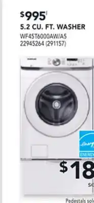 RONA SAMSUNG 5.2 CU. FT. WASHER offer