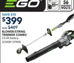 RONA EGO BLOWER/STRING TRIMMER COMBO offer