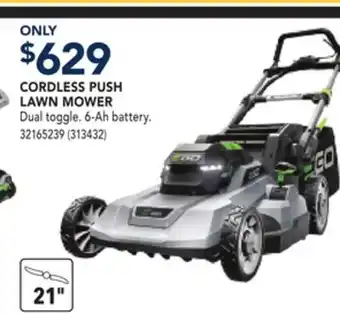 RONA CORDLESS PUSH LAWN MOWER offer