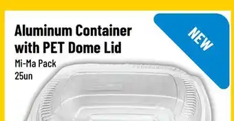 Mayrand Large Aluminum Container with PET Dome Lid Mi-Ma Pack 25un offer