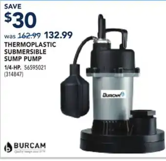 RONA THERMOPLASTIC SUBMERSIBLE SUMP PUMP offer