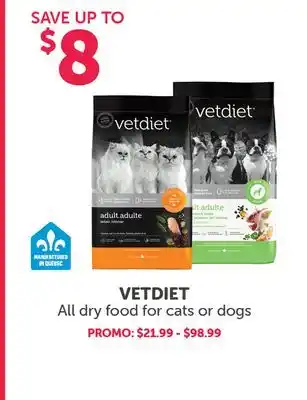 Mondou VETDIET All dry food for cats or dogs offer