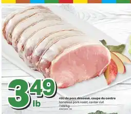 L'Intermarché RÔTI DE PORC DÉSOSSÉ, COUPE DU CENTRE offer