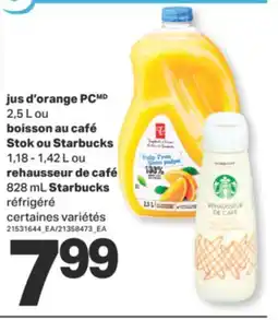 L'Intermarché JUS D'ORANGE 2,5 L OU BOISSON AU CAFÉ STOK OU 1,18 - 1,42 L OU REHAUSSEUR DE CAFÉ 828 ML offer