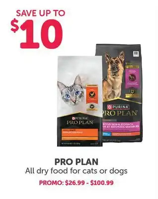 Mondou PRO PLAN All dry food for cats or dogs offer