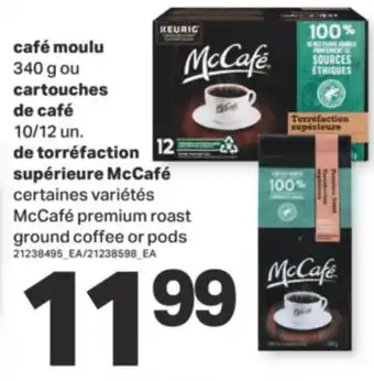 L'Intermarché CAFÉ MOULU 340 G OU CARTOUCHES DE CAFÉ 10/12 UN. DE TORRÉFACTION SUPÉRIEURE MCCAFÉ offer