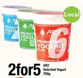 Arz Fine Foods Arz selected yogurt offer