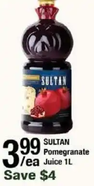 Arz Fine Foods Sultan pomegranate juice offer