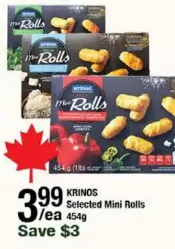 Arz Fine Foods Krinos selected mini rolls offer