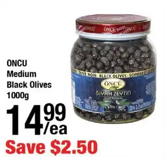 Arz Fine Foods ONCU Medium Black Olives offer