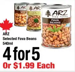 Arz Fine Foods Arz selected fava beans offer