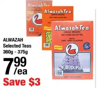 Arz Fine Foods Alwazah selected teas offer