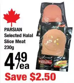 Arz Fine Foods Parsian selected halal slice meat offer