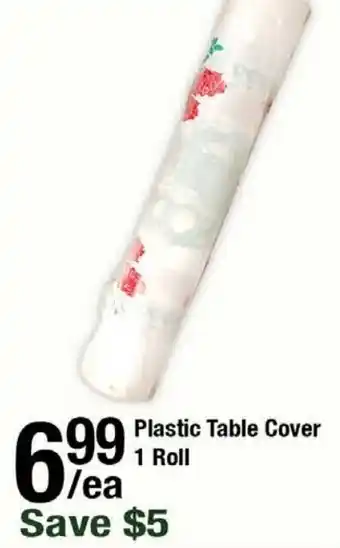 Arz Fine Foods Plastic table cover 1 roll offer