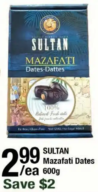 Arz Fine Foods Sultan mazafati dates offer