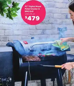 Loblaws PC DIGITAL WOOD PELLET SMOKER & BBQ GRILL offer