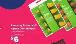 Loblaws EVERYDAY ESSENTIALS 4 PACK CORN HOLDERS offer