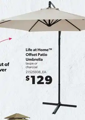 Loblaws LIFE AT HOME OFFSET PATIO UMBRELLA offer