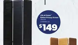 Loblaws LIFE AT HOME RATTAN PRIVACY SCREEN offer