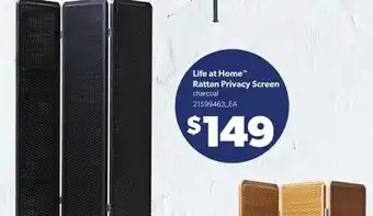 Loblaws LIFE AT HOME RATTAN PRIVACY SCREEN offer