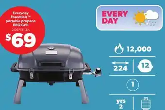 Loblaws EVERYDAY ESSENTIALS PORTABLE PROPANE BBQ GRILL offer