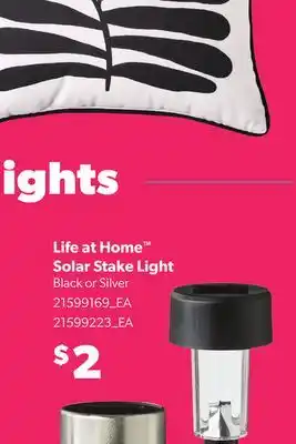 Loblaws LIFE AT HOME SOLAR STAKE LIGHT offer