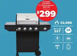 Loblaws EVERYDAY ESSENTIALS 4+1 BURNER PROPANE BBQ GRILL offer