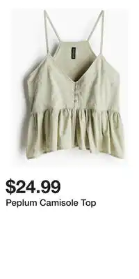 H&M Peplum Camisole Top offer