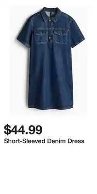 H&M Short-Sleeved Denim Dress offer