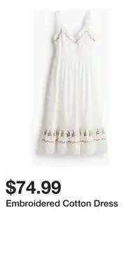 H&M Embroidered Cotton Dress offer