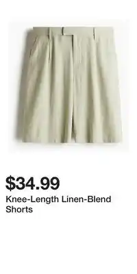 H&M Knee-Length Linen-Blend Shorts offer