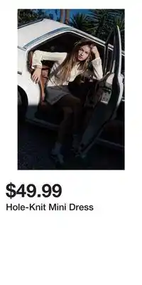 H&M Hole-Knit Mini Dress offer