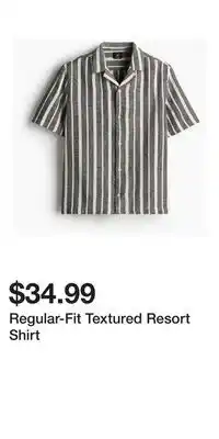 H&M Regular-Fit Textured Resort Shirt offer