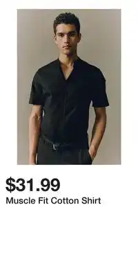 H&M Muscle Fit Cotton Shirt offer