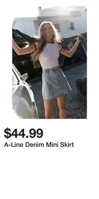 H&M A-Line Denim Mini Skirt offer