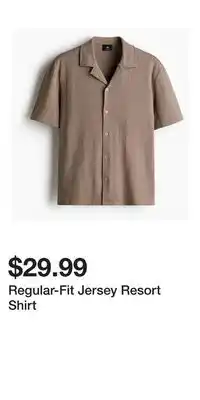 H&M Regular-Fit Jersey Resort Shirt offer