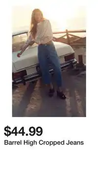 H&M Barrel High Cropped Jeans offer