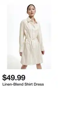 H&M Linen-Blend Shirt Dress offer