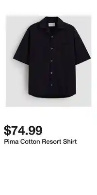 H&M Pima Cotton Resort Shirt offer