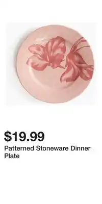 H&M Patterned Stoneware Dinner Plate offer