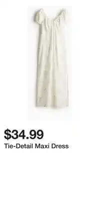 H&M Tie-Detail Maxi Dress offer