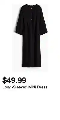 H&M Long-Sleeved Midi Dress offer