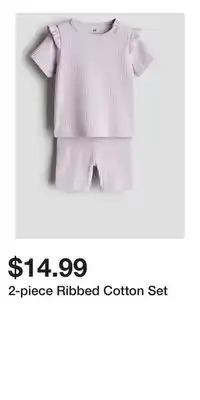 H&M 2-piece Ribbed Cotton Set offer