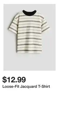 H&M Loose-Fit Jacquard T-Shirt offer