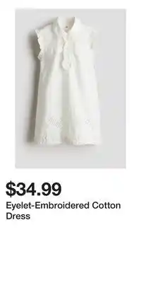 H&M Eyelet-Embroidered Cotton Dress offer