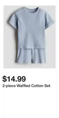 H&M 2-piece Waffled Cotton Set offer