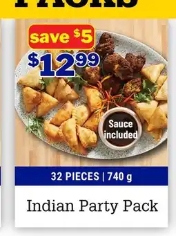 M & M Food Market Indian Party Pack offer